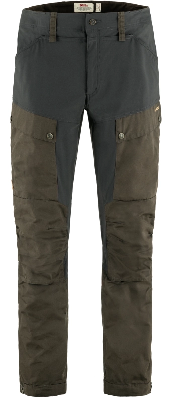 Keb Trousers, kolor: 633-030 - Dark Olive-Dark Grey