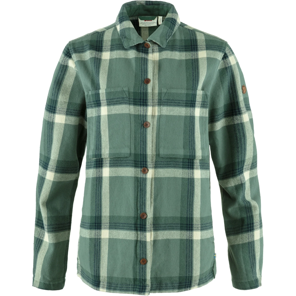 Singi Flannel Overshirt W, kolor: 614-679 - Patina Green-Deep Patina
