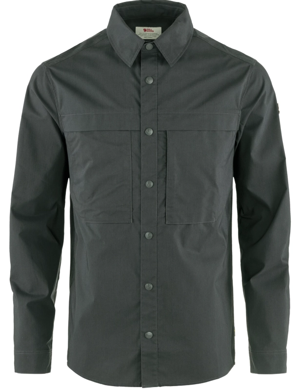 Abisko Trail Shirt LS, kolor: 030 - Dark Grey