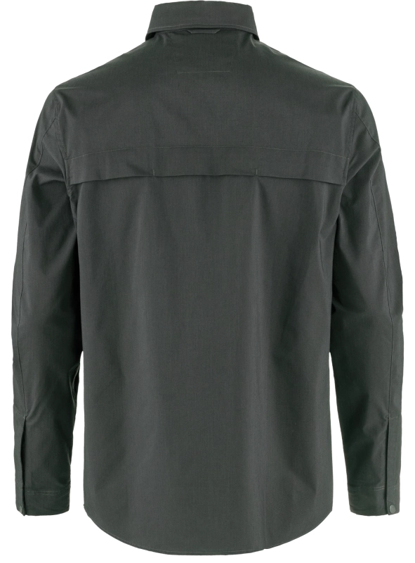 Abisko Trail Shirt LS, kolor: 030 - Dark Grey