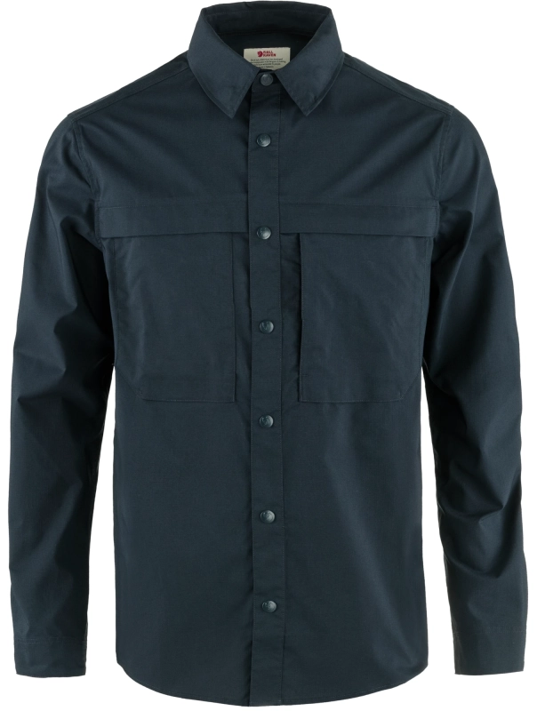 Abisko Trail Shirt LS, kolor: 555 - Dark Navy