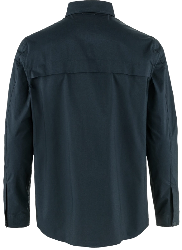 Abisko Trail Shirt LS, kolor: 555 - Dark Navy