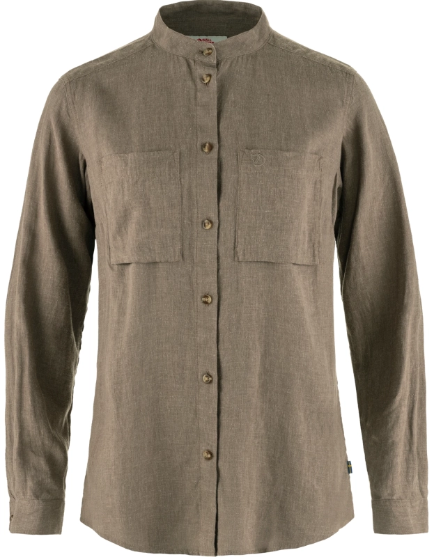 Ovik Hemp Shirt LS W, kolor: 244 - Suede Brown