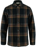 Singi Flannel Overshirt, kolor: 555-265 - Dark Navy-Wood Brown