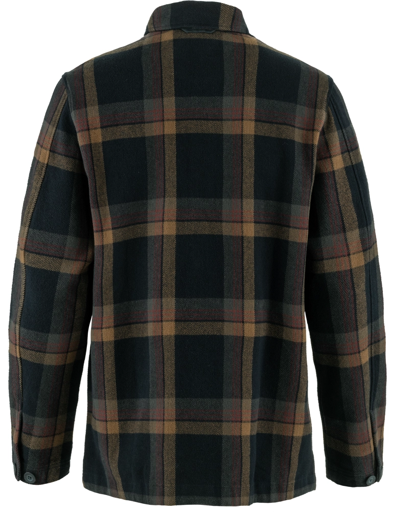 Singi Flannel Overshirt, kolor: 555-265 - Dark Navy-Wood Brown