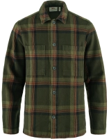 Singi Flannel Overshirt, kolor: 662-555 - Deep Forest-Dark Navy