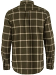 Ovik Comfort Flannel Shirt, kolor: 633-195 - Dark Olive-Dark Sand