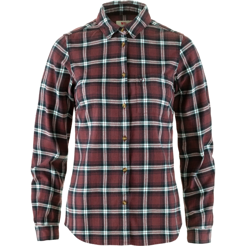 Ovik Flannel Shirt LS W, kolor: 357-514 - Port-Breeze Blue