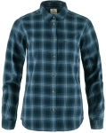 Ovik Flannel Shirt LS W, kolor: 555-534 - Dark Navy-Indigo Blue