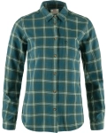 Ovik Flannel Shirt LS W, kolor: 574-679 - Deep Sea-Deep Patina