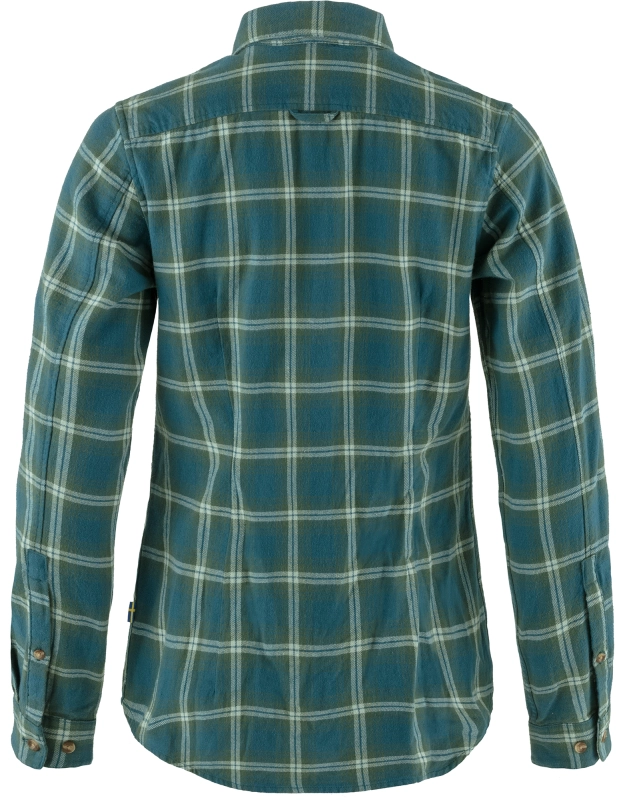 Ovik Flannel Shirt LS W, kolor: 574-679 - Deep Sea-Deep Patina