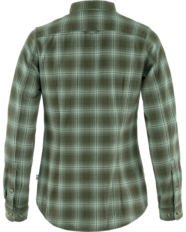 Ovik Flannel Shirt LS W, kolor: 662-614 - Deep Forest-Patina Green