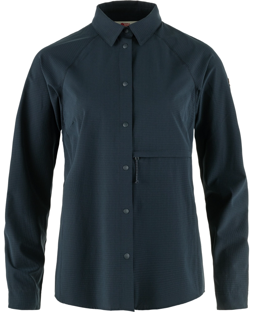 Abisko Trekking Shirt W, kolor: 555 - Dark Navy, 1