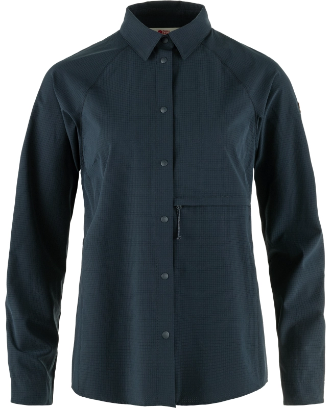 Abisko Trekking Shirt W, kolor: 555 - Dark Navy, 1