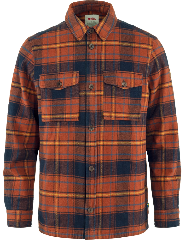 Ovik Lite Padded Shirt, kolor: 215-555 - Autumn Leaf-Dark Navy