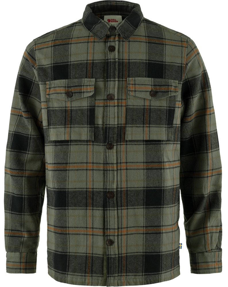 Ovik Lite Padded Shirt, kolor: 662-550 - Deep Forest-Black