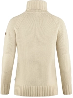 Ovik Cable Knit Roller Neck W, kolor: 113 - Chalk White