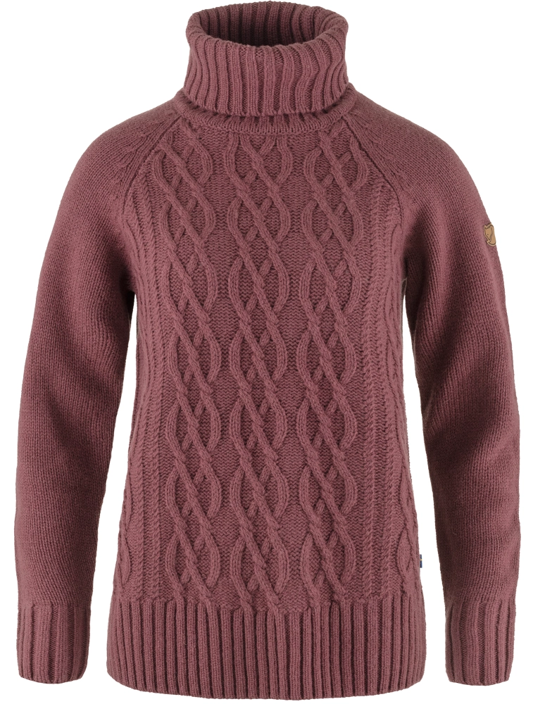 Ovik Cable Knit Roller Neck W, kolor: 410 - Mesa Purple