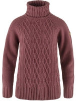 Ovik Cable Knit Roller Neck W, kolor: 410 - Mesa Purple
