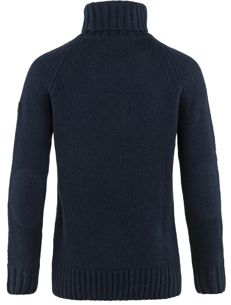 Ovik Cable Knit Roller Neck W, kolor: 555 - Dark Navy