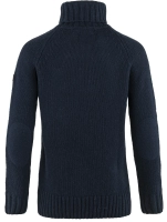 Ovik Cable Knit Roller Neck W, kolor: 555 - Dark Navy