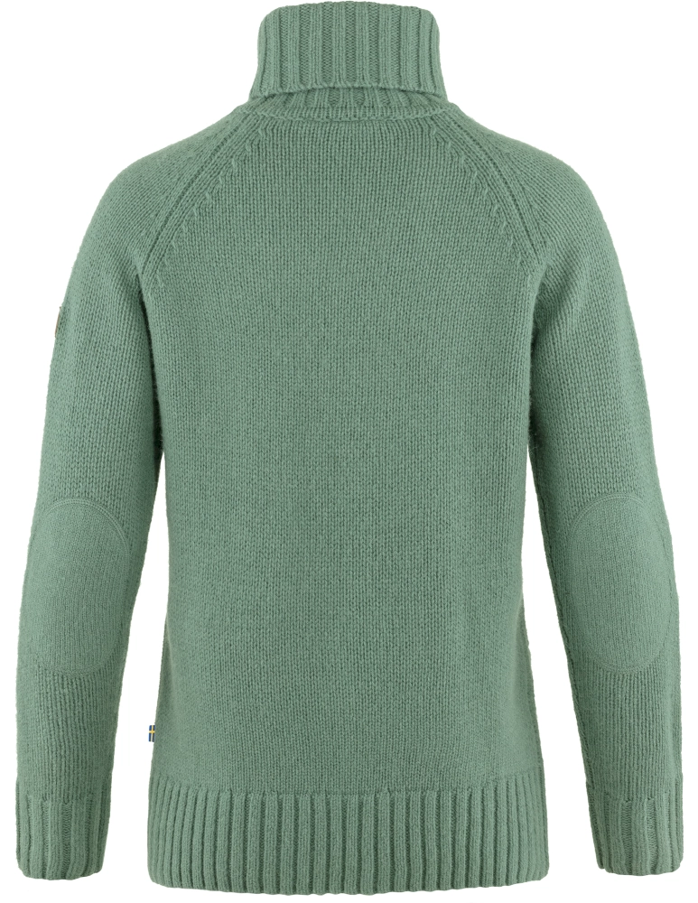 Ovik Cable Knit Roller Neck W, kolor: 614 - Patina Green