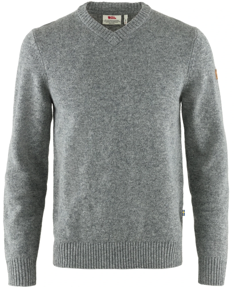 Ovik V-neck Sweater, kolor: 020 - Grey, 1