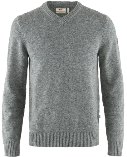 Ovik V-neck Sweater, kolor: 020 - Grey, 1