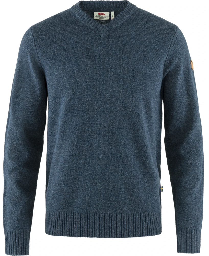 Ovik V-neck Sweater, kolor: 560 - Navy, 1