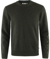 Ovik Round-neck Sweater, kolor: 633 - Dark Olive, 1