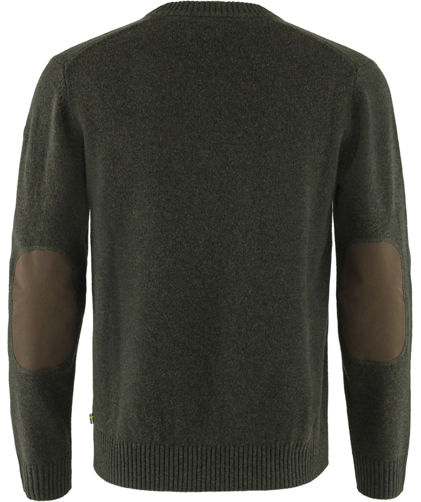Ovik Round-neck Sweater, kolor: 633 - Dark Olive, 2