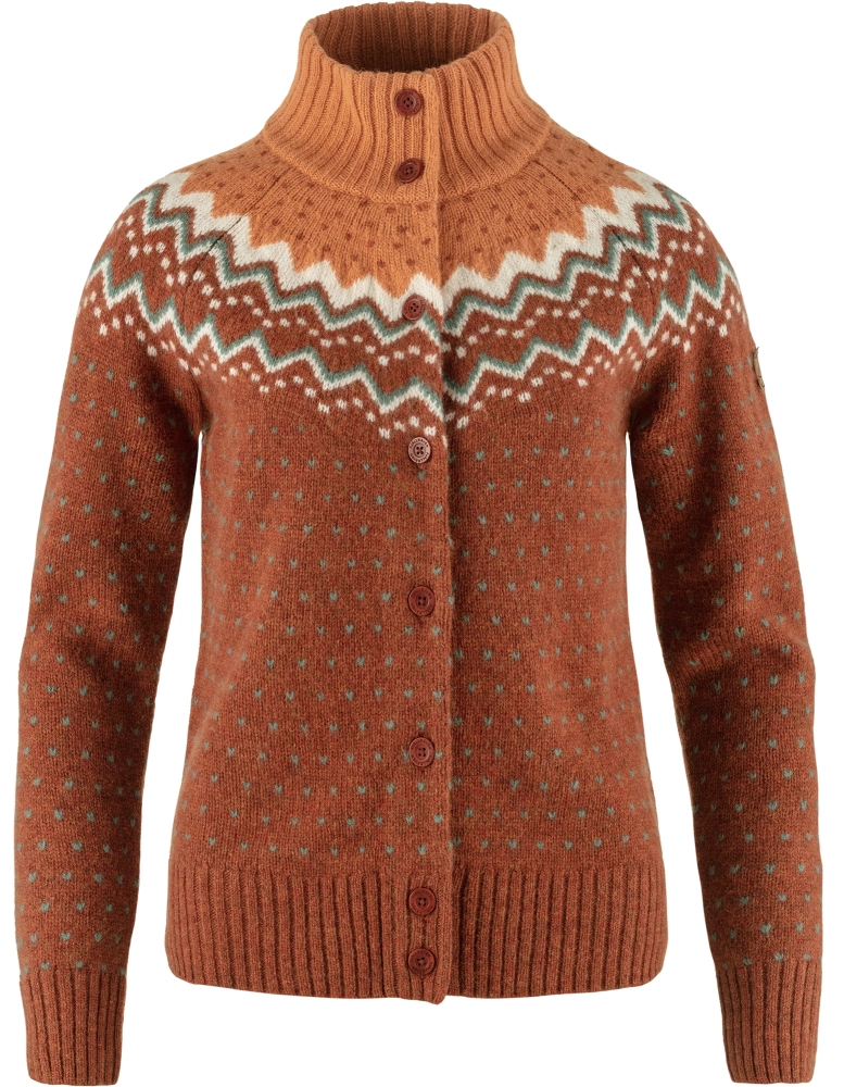 Ovik Knit Cardigan W, kolor: 215-242 - Autumn Leaf-Desert Brown
