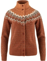 Ovik Knit Cardigan W, kolor: 215-242 - Autumn Leaf-Desert Brown