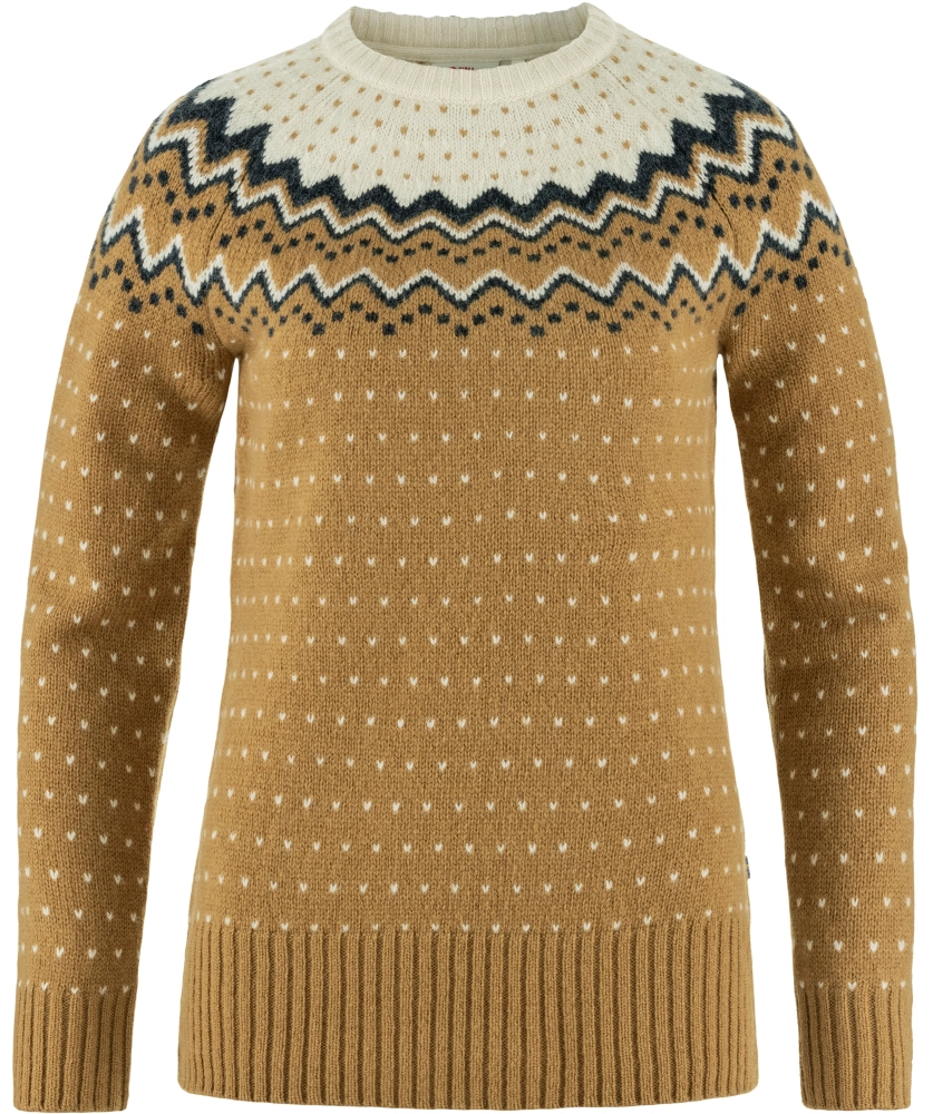 Ovik Knit Sweater W, kolor: 232-113 - Buckwheat Brown-Chalk White