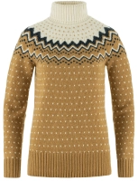 Ovik Knit Roller Neck W, kolor: 232-113 - Buckwheat Brown-Chalk White