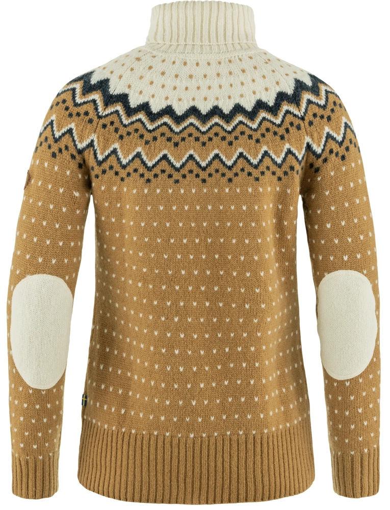 Ovik Knit Roller Neck W, kolor: 232-113 - Buckwheat Brown-Chalk White