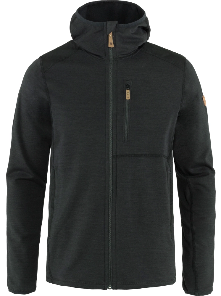 Keb Fleece Hoodie, kolor: 030-550 - Dark Grey-Black