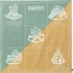 Fjallraven Campfire Bandana, kolor: 133-676 - Mais Yellow-Aloe Green