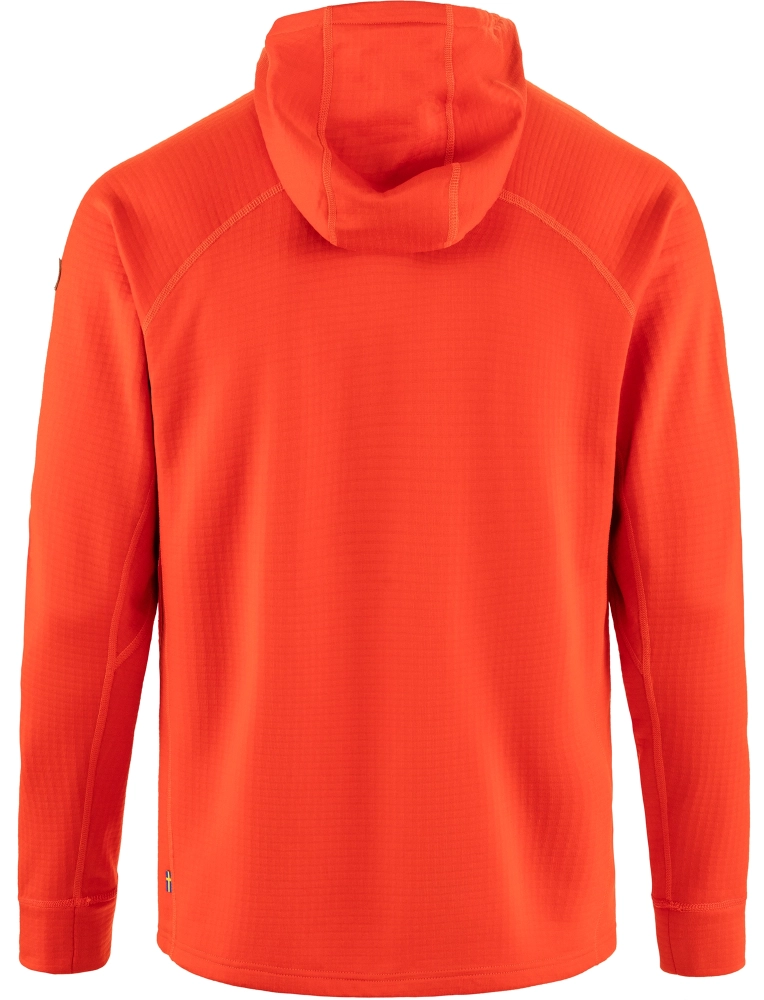 Abisko Grid Fleece Hoodie, kolor: 214 - Flame Orange