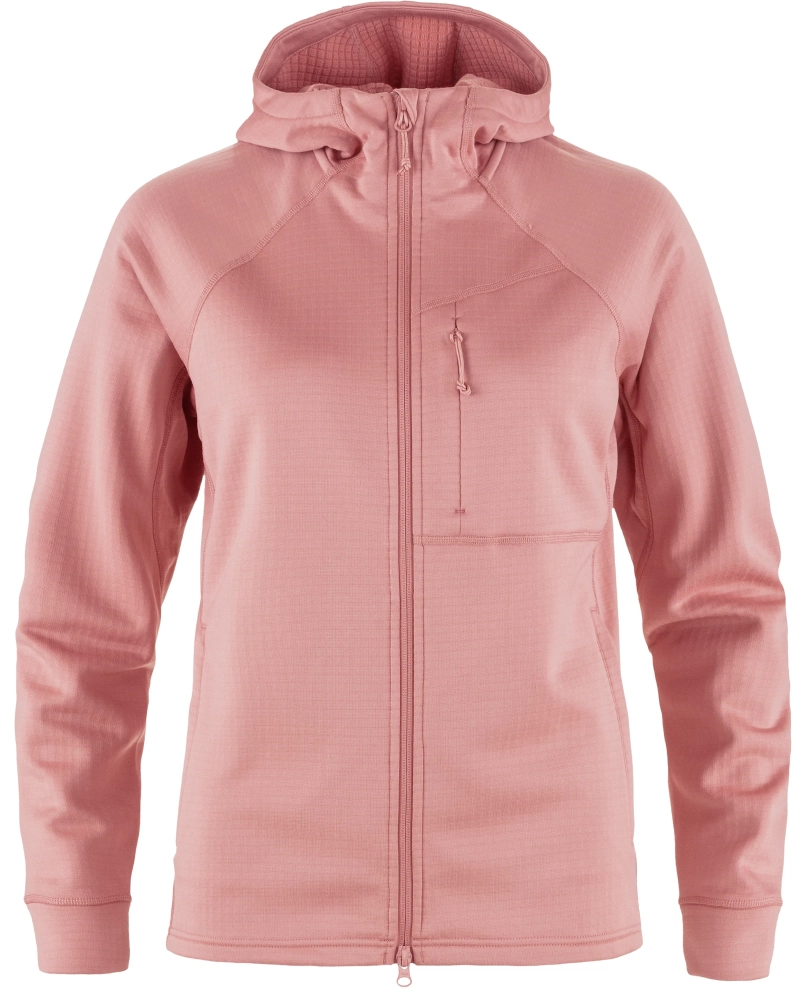 Abisko Grid Fleece Hoodie W, kolor: 300 - Dusty Rose