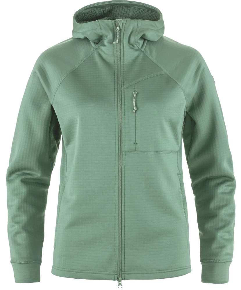 Abisko Grid Fleece Hoodie W, kolor: 614 - Patina Green