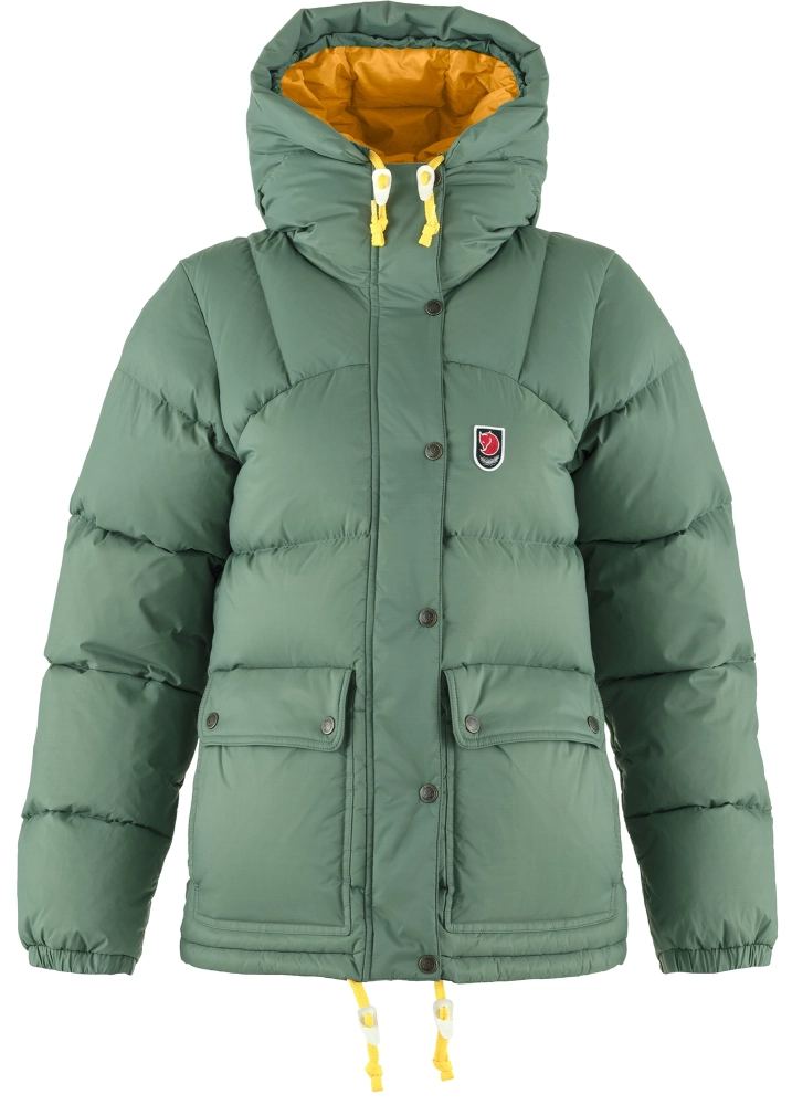 Expedition Down Lite Jacket W, kolor: 614-161 - Patina Green-Mustard Yellow