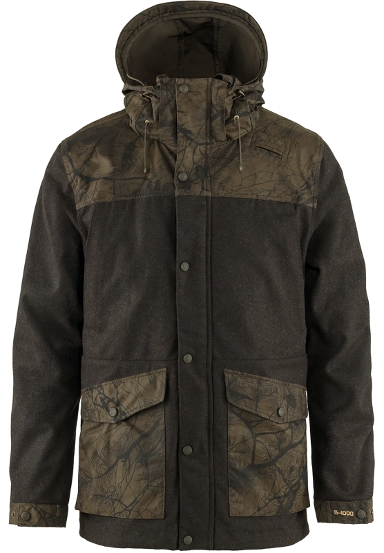 Varmland Wool Jacket, kolor: 633-636 - Dark Olive-Dark Camo