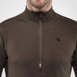 Varmland Woolterry Half Zip, kolor: 633 - Dark Olive