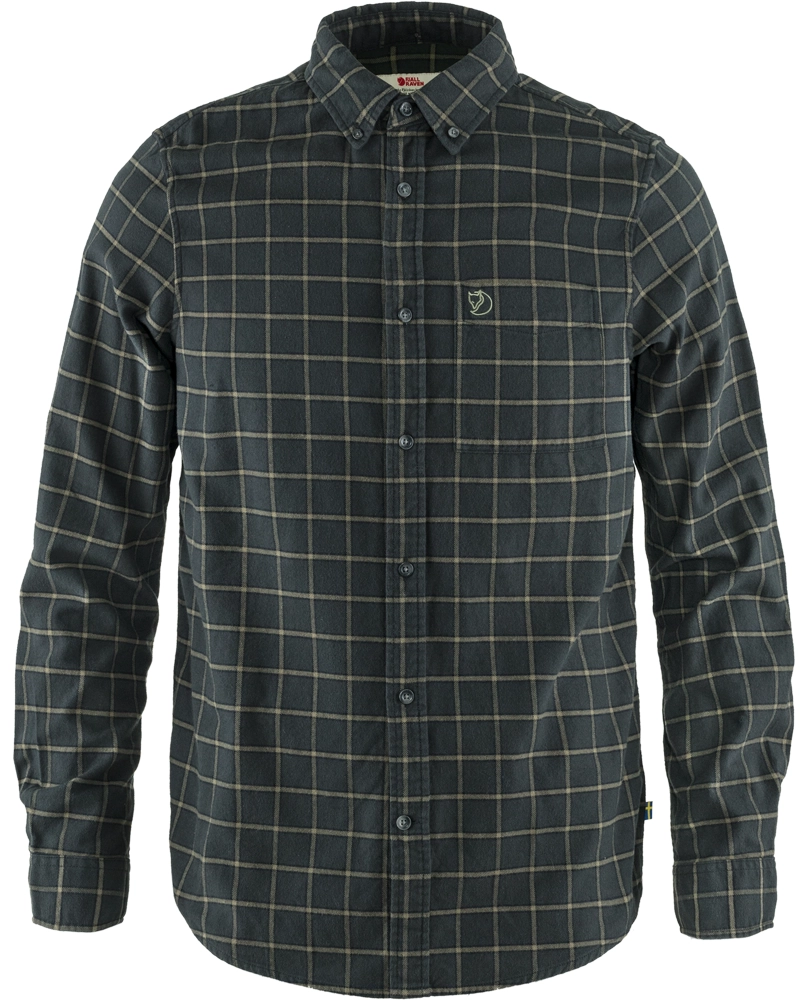 Ovik Flannel Shirt, kolor: 030 - Dark Grey
