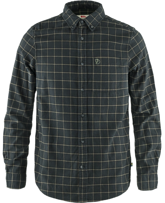 Ovik Flannel Shirt, kolor: 030 - Dark Grey