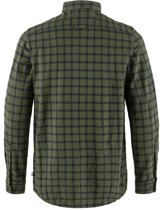 Ovik Flannel Shirt, kolor: 625-534 - Laurel Green-Indigo Blue