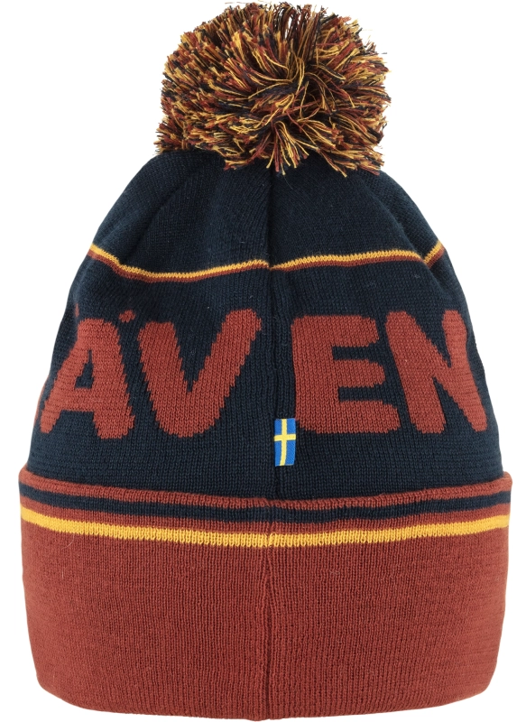 Fjallraven Pom Hat, kolor: 215-555 - Autumn Leaf-Dark Navy