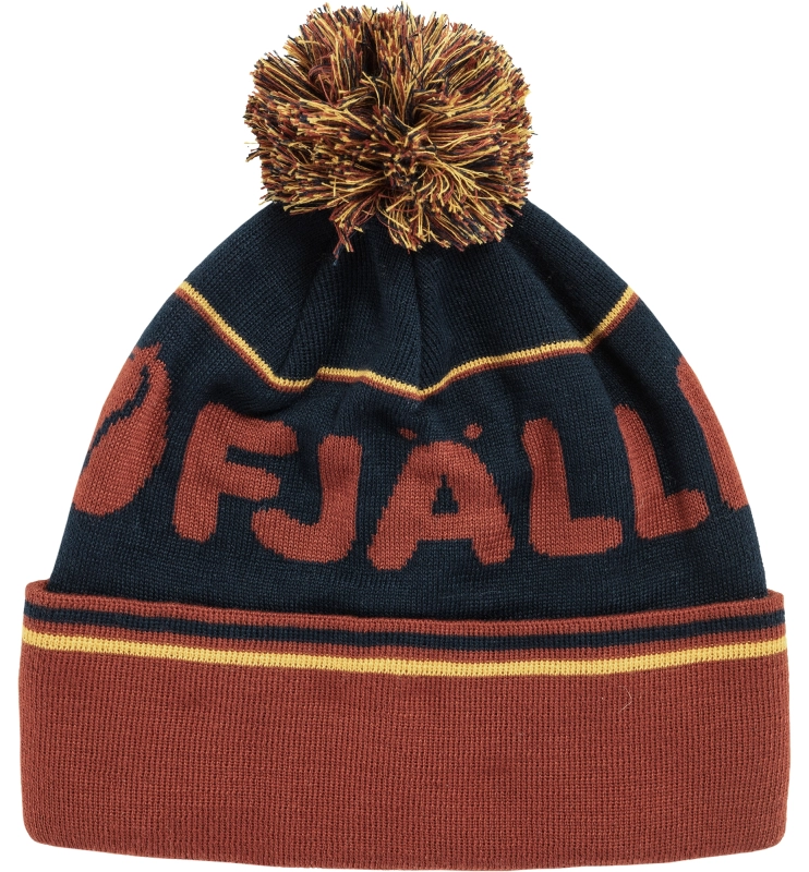 Fjallraven Pom Hat, kolor: 215-555 - Autumn Leaf-Dark Navy