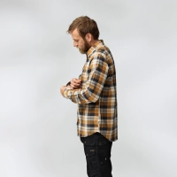 Fjallglim Shirt, kolor: 232-555 - Buckwheat Brown - Dark Navy